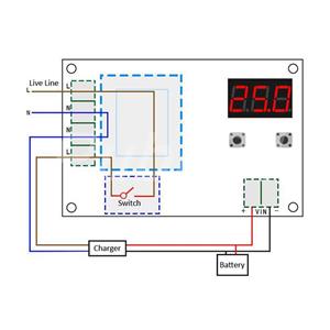 Modul CONTROLER regulator INCARCARE BATERII acumulatori litiu baterie auto 12V 24V 36V 48V 60V 72V - imagine 5