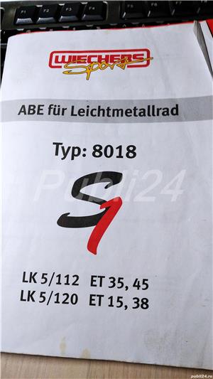 Jante cu anvelope Continental R18 225/40 de vară compatibil Golf 5 sau altele - imagine 3