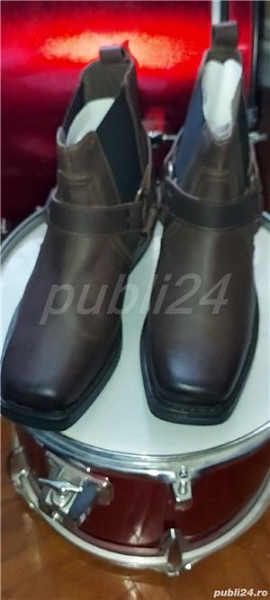 Cizme Harley din piele naturală TOATE NUMERELE - imagine 4