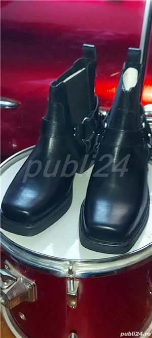 Cizme Harley din piele naturală TOATE NUMERELE - imagine 3