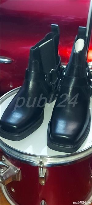 Cizme Harley din piele naturală TOATE NUMERELE - imagine 5