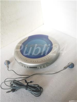 CD Portabil Slim Walkman Digital si Casti Stereo - imagine 2
