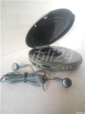 CD Portabil Slim Walkman Digital si Casti Stereo - imagine 3