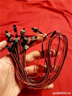 Cablu cu buton on off (pornit, oprit, restart) placa de baza sau rig