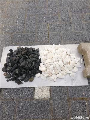 Spărtura Marmura alba și granit gri calcaroasa bej praf marmura pentru decor gradina