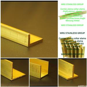 Profil alama profile L T U alama cornier alama teava platbanda tabla bara aluminiu cupru inox bronz - imagine 4