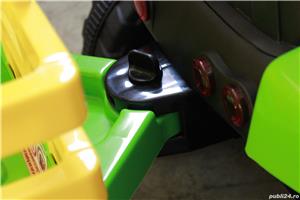 Tractor electric pentru copii BJ-611 70W 12V cu Remorca si RC inclus - imagine 5