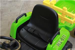 Tractor electric pentru copii BJ-611 70W 12V cu Remorca si RC inclus - imagine 7