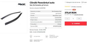 Paravant DEFLECTOARE GEAMURI portiera Hyundai Ioniq si VW Golf VII - imagine 3