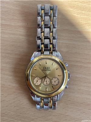 Ceas Q&Q bicolor quartz barbatesc
