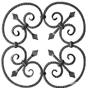 Ornament central din fier forjat - imagine 2