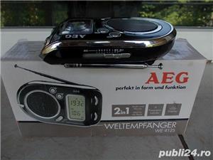 Radio AEG we4125 mini portabil,world 9 band receiver,ca nou in cutie - imagine 8