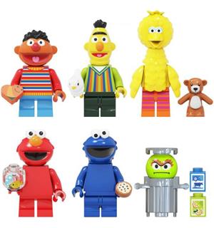 Set 6 Minifigurine tip Lego Sesame Street