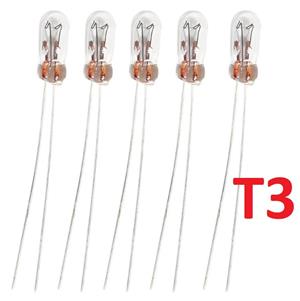 Becuri T3 12-14V cu LED sau filament Neo Wedge T3 iluminare buton bord Bec auxiliar Honda etc., - imagine 2