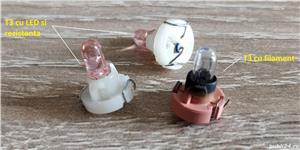Becuri T3 12-14V cu LED sau filament Neo Wedge T3 iluminare buton bord Bec auxiliar Honda etc., - imagine 3