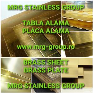 Tabla aluminiu duraluminiu alama bronz cupru inox zinc Striata Stuco Perforata Sita Rulou Teava Bara - imagine 10