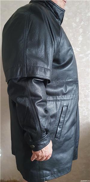 Vând haină de piele matlasată - imagine 4