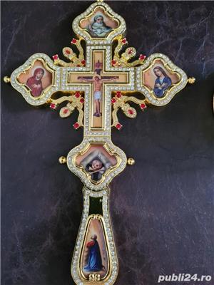 Cruce Metal cu Postament pentru Masa Altarului - imagine 4