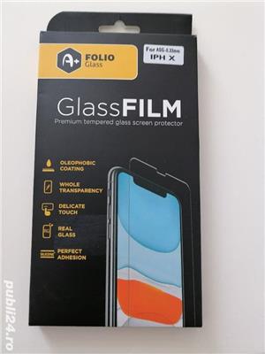 Vand Folie sticla Iphone X, de calitate la cutie, nou nouț. - imagine 2