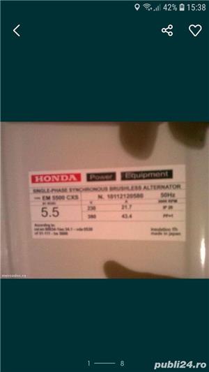 Generator Honda EM 5500cxs si Motopompa WT 40x - imagine 2