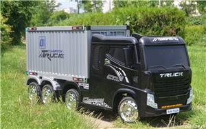 Camion electric pentru copii cu Remorca TIP container BJJ2011 #Black