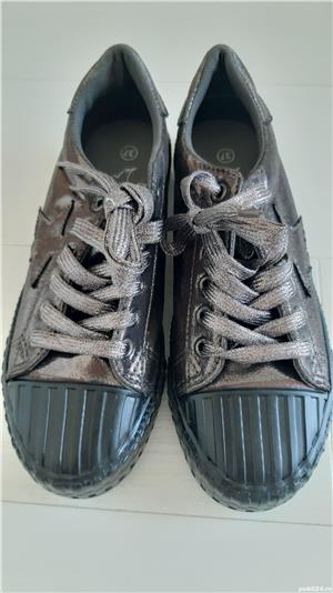 Tenisi stralucitori gri-maro, NOI, masura 37