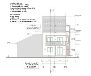 Vand teren 345 mp parcul Motodrom  cu autorizatie de construire pentru o cladire tip boutique hotel - imagine 3