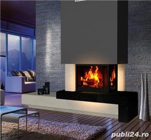 Semineu modern cu vedere laterala, model Mikaya