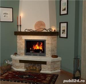 Semineu rustic de colț Bistrita