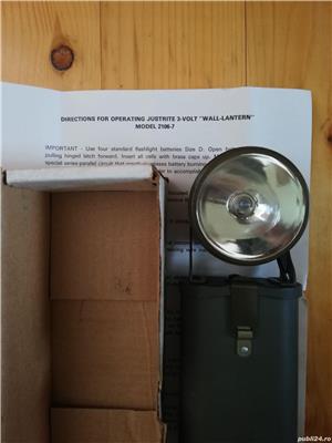 Lanterna militara anii ''40 US ARMY Model 2106-7 - imagine 5