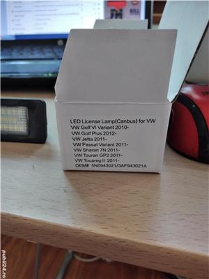 Lampi led numar Audi A6 C7 4G, Vw Golf, Passat, Touareg  - imagine 2