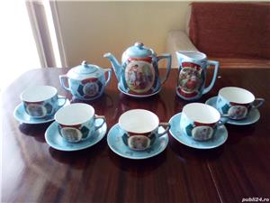 Portelan victoria pahare cristal statueta interbelic - imagine 2