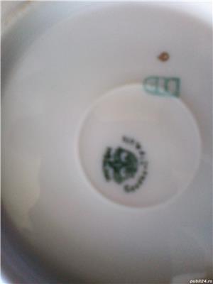 Portelan victoria pahare cristal statueta interbelic - imagine 4