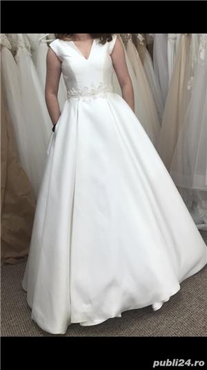 Rochie mireasa tafta / mikado - imagine 2