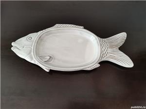 Platou vintage handmade portelan Franta - imagine 2