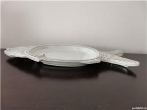 Platou vintage handmade portelan Franta - imagine 3