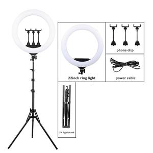 Lampa circulara led 47cm telecomanda  Ring Light  circulara makeup intagram tiktok - imagine 2