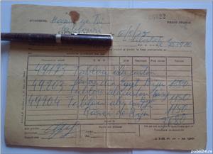 Chitanta, din 1975, de cumparare a 3 tablouri Biju