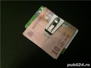AGRAFA de BANI Clema Portofel Port card MONEY CLIP Minimalist SLIM Compact