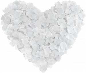 Petale de trandafiri artificiale ALBE 500buc pret unde gasesc pe pat