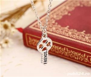 Lant LANTISOR Lantisoare ACCESORII Best Friends LACAT lacatel CHEIE cheita BFF - imagine 5