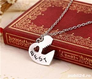 Lant LANTISOR Lantisoare ACCESORII Best Friends LACAT lacatel CHEIE cheita BFF - imagine 4