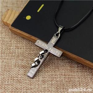 Lant Lantisor Pandantiv Cruce Death Note Anime Manga cu snur - imagine 5