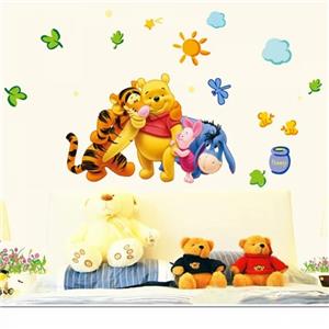 STICKER perete personaje Winnie the Pooh DESENE ANIMATE decorativ camera copii - imagine 3