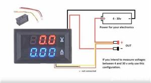 Voltmetru si Ampermetru Voltampermetru de panou LED Digital pret DC 0-100V 0-10A - imagine 3