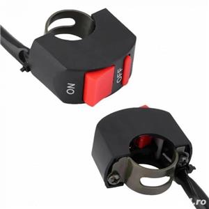 INTRERUPATOR buton ON OFF ghidon MOTO motocicleta bicicleta trotineta scuter ATV - imagine 7