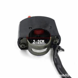 INTRERUPATOR buton ON OFF ghidon MOTO motocicleta bicicleta trotineta scuter ATV - imagine 5