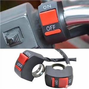 INTRERUPATOR buton ON OFF ghidon MOTO motocicleta bicicleta trotineta scuter ATV - imagine 9