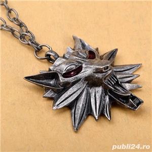 Pandantiv Lantisor Medalion Colier The Witcher Wild Hunt - imagine 4