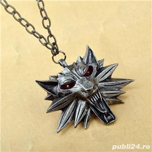 Pandantiv Lantisor Medalion Colier The Witcher Wild Hunt - imagine 5